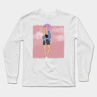 Enjoying the pink sky Long Sleeve T-Shirt